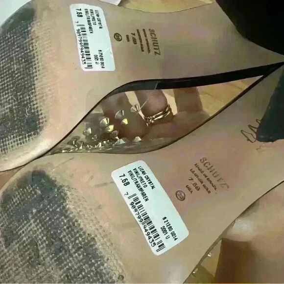 SCHUTZ Women's Lizah Crystal Sandals - Picture 6 of 6